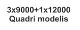 3x9000+1x12000  Quadri modelis