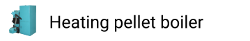 Heating pellet boiler