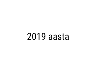 2019 aasta